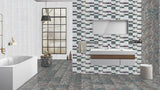 4018 HL - INDIAN TILES -  (  - BLACKBERRY GLOSSY - 600x300 mm - 24inchX12inch )
