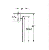ESSENTIALS TOWEL RING - GROHE -  ( HARD GRAPHITE - G5 - ESSENTIALS - 0x0 mm - 0inchX0inch )