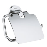 ESSENTIALS TOILET PAPER HOLDER WITH COVER - GROHE -  ( CHROME - G3 - ESSENTIALS - 0x0 mm - 0inchX0inch )