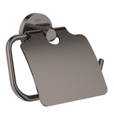 ESSENTIALS TOILET PAPER HOLDER WITH COVER - GROHE -  ( HARD GRAPHITE - G5 - ESSENTIALS - 0x0 mm - 0inchX0inch )