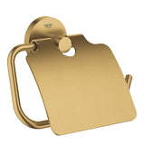 ESSENTIALS TOILET PAPER HOLDER WITH COVER - GROHE -  ( BRUSHED COOL SUNRISE - G5 - ESSENTIALS - 0x0 mm - 0inchX0inch )