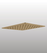 BRASS RAIN HEAD SHOWER WITH POWDER FLOW - AQUANT -  ( BRUSHED GOLD -  - 350x350 mm - 14inchX14inch )