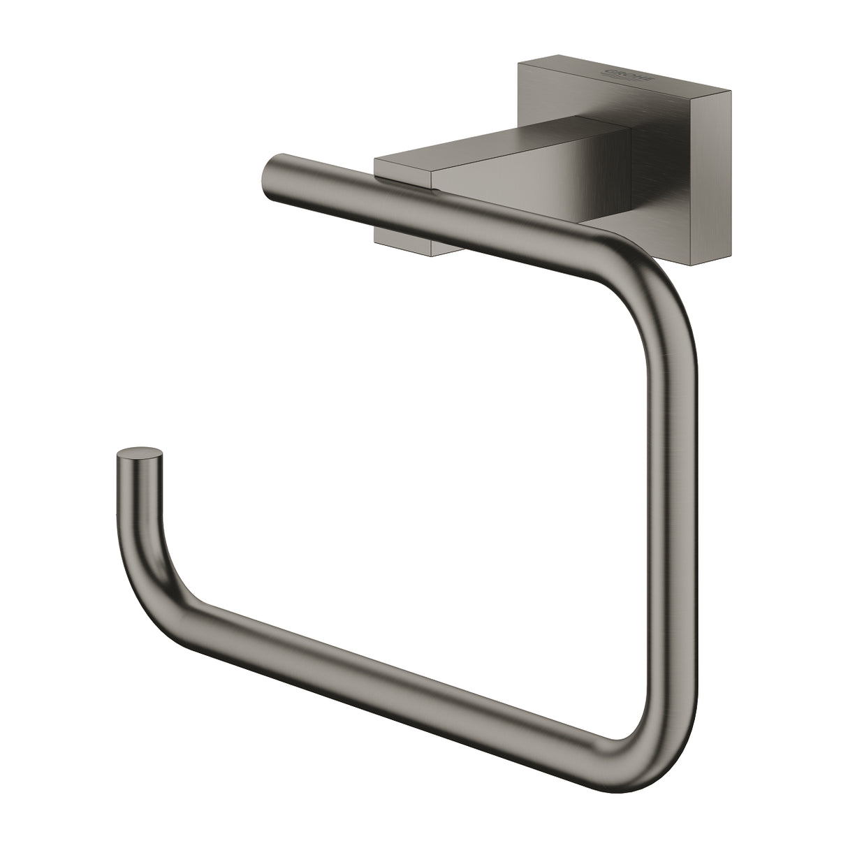 ESSENTIALS CUBE PAPER HOLDER WITHOUT COVER - GROHE -  ( BRUSHED HARD GRAPHITE - G5 - ESSENTIALS - 0x0 mm - 0inchX0inch )