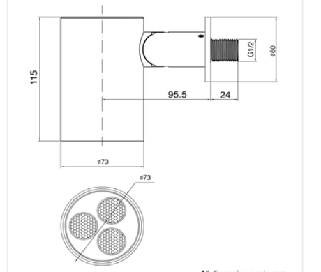 MULTI FUN. DIV.15MM 1/2  INLET 4OUTLETS - AQUANT -  ( CHROME -  - 0x0 mm - 0inchx0inch )