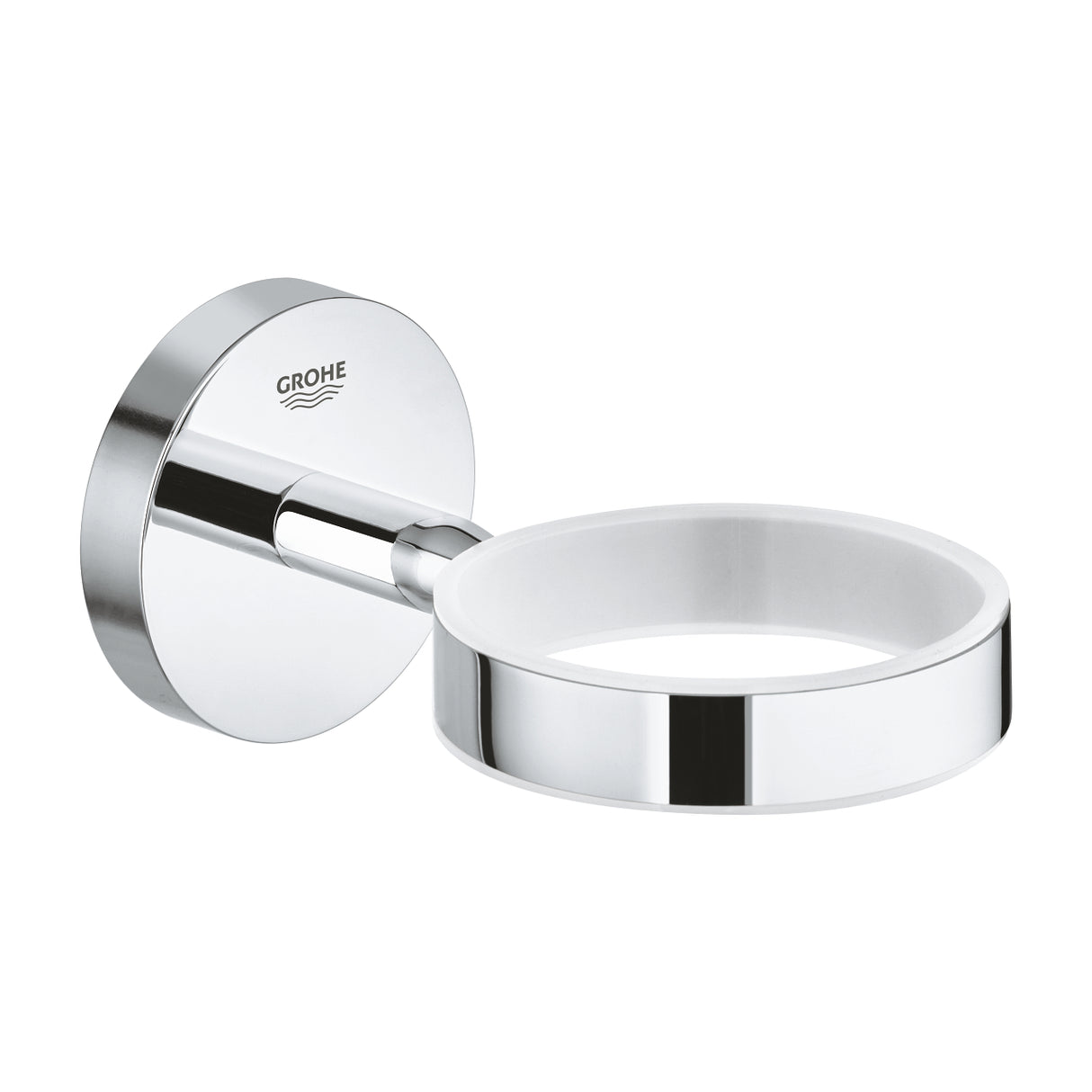 BAUCOSMOPOLITAN HOLDER F.GLASS/SOAP - GROHE-G2 -  ( CHROME - G2 - BAUCOSMOPOLITAN - 0x15 mm - 0inchX0.6inch )