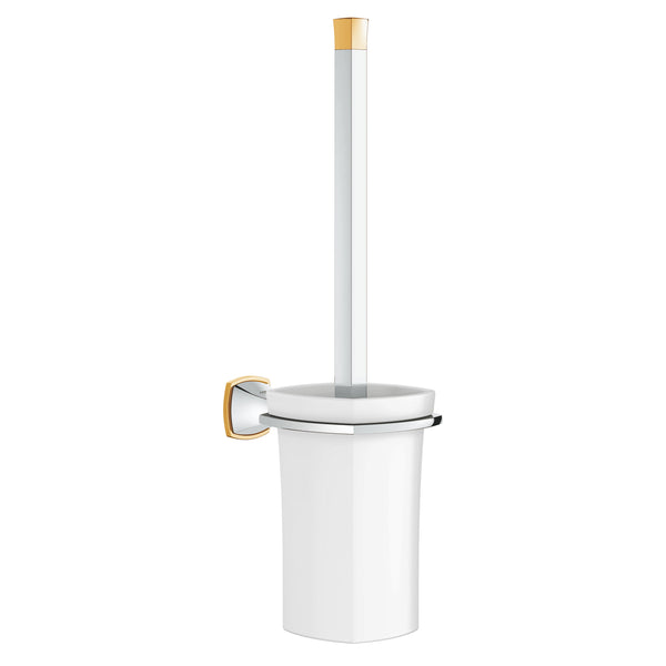 GRANDERA TOILET BRUSH SET - GROHE -  ( CHROME/GOLD - G5 - GRANDERA - 0x0 mm - 0inchX0inch )