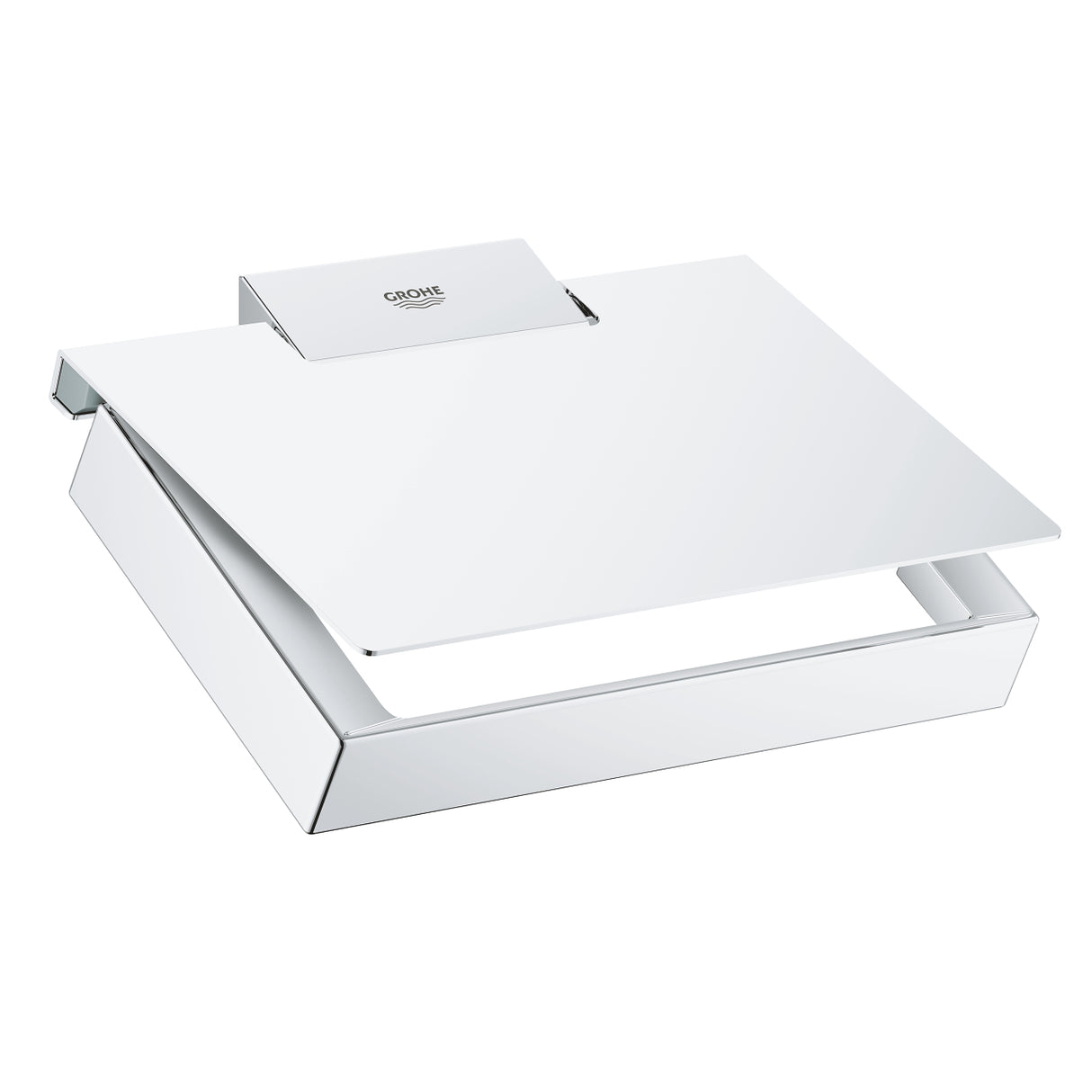 SELECTION CUBE PAPER HOLDER WITH COVER - GROHE -  ( CHROME - G4 - SELECTION - 0x0 mm - 0inchX0inch )