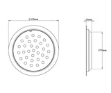 S.S DRAINER RND(2 IN 1 GRATING ) W/O.HOLE - VIKING -  ( CHR -  - 0x125 mm - 0inchX5inch )