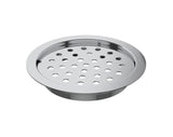 S.S DRAINER RND(2 IN 1 GRATING ) W/O.HOLE - VIKING -  ( CHR -  - 0x125 mm - 0inchX5inch )