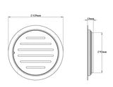 S.S DRAINER RND(2 IN 1 GRATING) W/O. HOLE - VIKING -  ( CHR -  - 0x125 mm - 0inchX5inch )