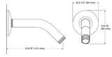 COMPLEMENTRY-W/M SHOWER ARM W/ESCUTCHEON - KOHLER POPULAR -  ( POLISHED CHROME - POPULAR - 0x0 mm - 0inchX0inch )