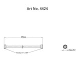 COPPER INLET CONNECTION - VIKING -  ( CHR -  - 15x600 mm - 0.5inchX24inch )