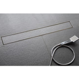 TILE/MARBLE SHOWER DRAINER RIGHT OUTLET - VIKING -  ( CHR -  - 0x600 mm - 0inchX24inch )