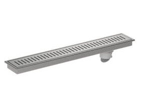 Viking Channel Drainer W/anti Foul Side Hole, Chrome, view 1