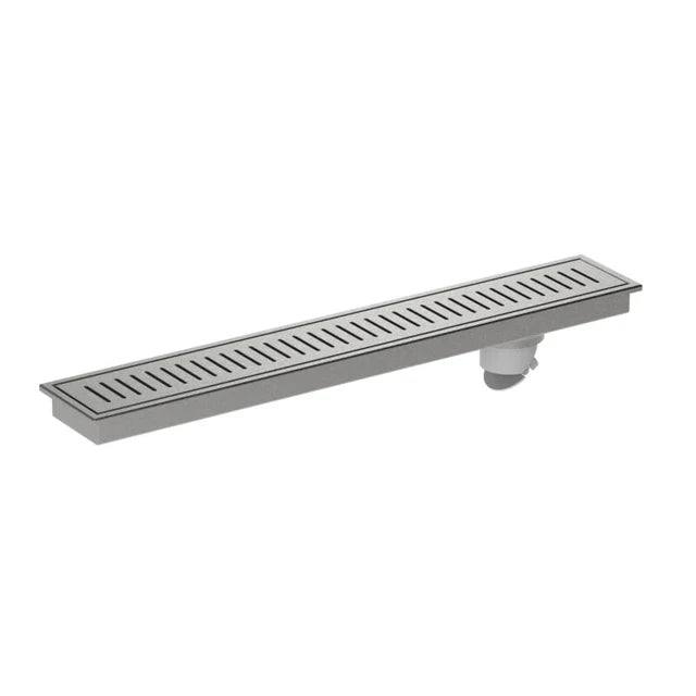 SHOWER CHANNEL DRAIN SIDE HOLE - VIKING -  ( SS 304 -  - 450x100 mm - 18inchX4inch )