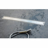 SHOWER CHANNEL DRAINER W/ANTI FOUL SIDE HOLE - VIKING -  ( SS 304 -  - 450x100 mm - 18inchX4inch )