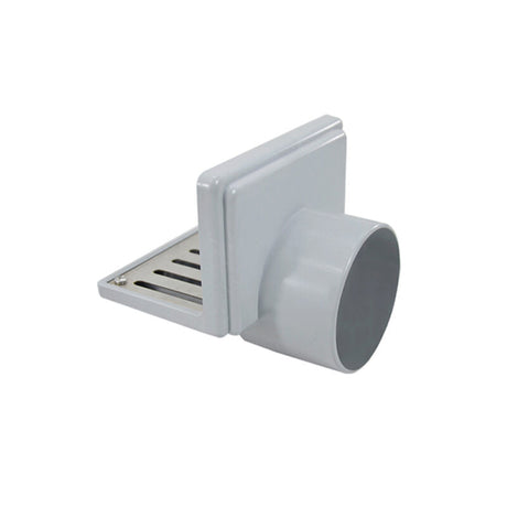 SIDE WALL PARAPET SCUPPER DRRAIN - VIKING -  ( POLISHED CHROME - SS 304 - 0x150 mm - 0inchX6inch )