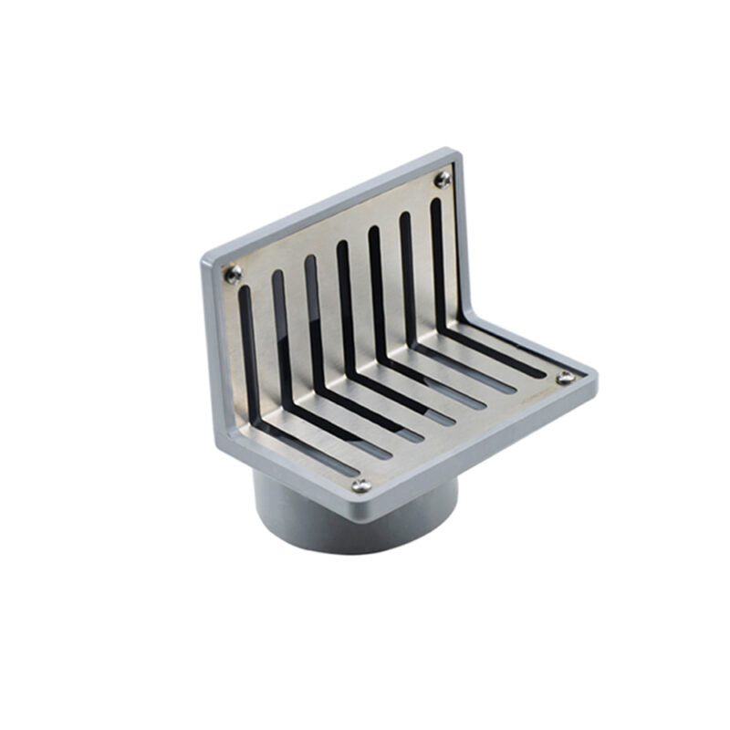 SIDE WALL PARAPET SCUPPER DRRAIN - VIKING -  ( POLISHED - SS 304 - 0x150 mm - 0inchX6inch )