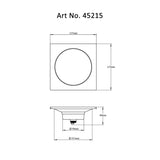 FLOOR DRAINER FLAT POP-UP SQUARE - VIKING -  ( CHR -  - 0x125 mm - 0inchX5inch )
