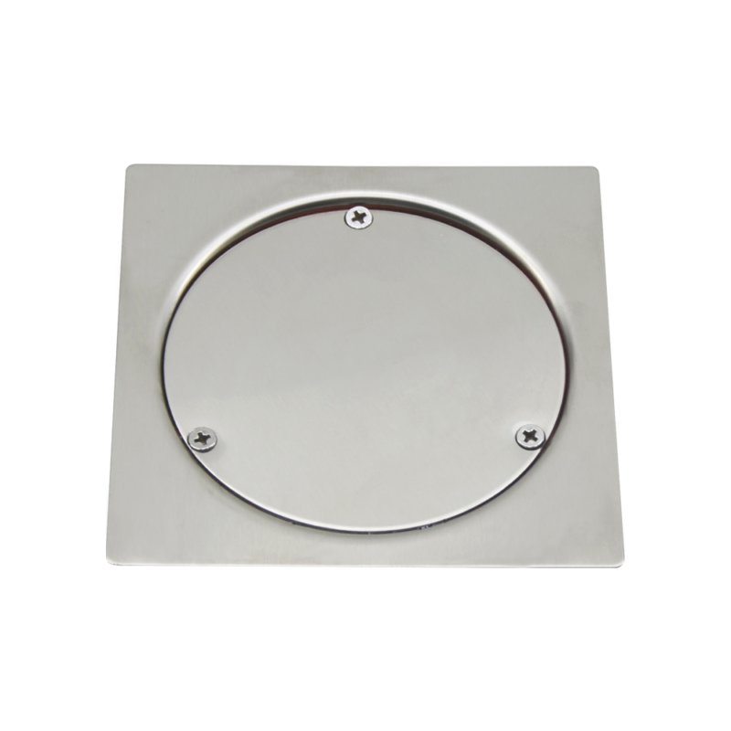 Viking SS Maintainance Sweep Out Drain Without Hole, Brushed, view 1
