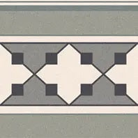 GARDEN GEO BORDER MATT - SIMPOLO-TILES- (  - TINY TILE MATT - 198x198 mm - 7.8inchX7.8inch )