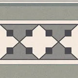GARDEN GEO BORDER MATT - SIMPOLO-TILES- (  - TINY TILE MATT - 198x198 mm - 7.8inchX7.8inch )