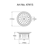 (PRUN)C.C.T. ROUND W.HOLE - VIKING -  ( CHR -  - 0x125 mm - 0inchX5inch )