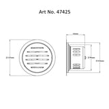 DRAIN W/COCKROACH TRAP SLOTTED/RUD W/O - VIKING -  ( SS 304 -  - 0x125 mm - 0inchX5inch )