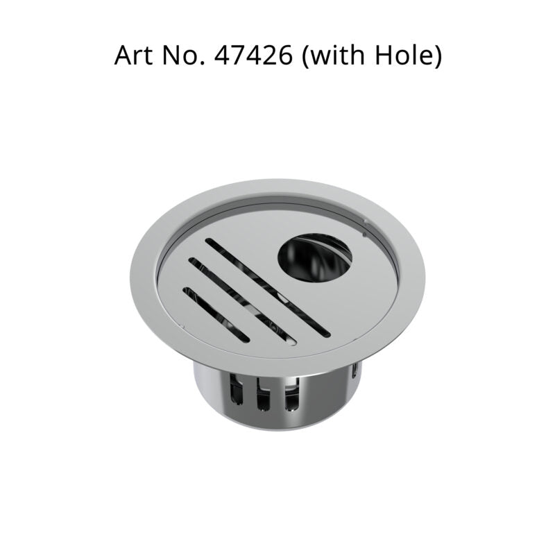Viking Drain W/cockroach Trap Slotted/rud W/h, SS 304, view 1
