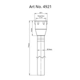 OUTLET WASTE PIPE WITH PLASTIC TAIL - VIKING -  (  -  - 32x750 mm - 1.25inchX30inch )
