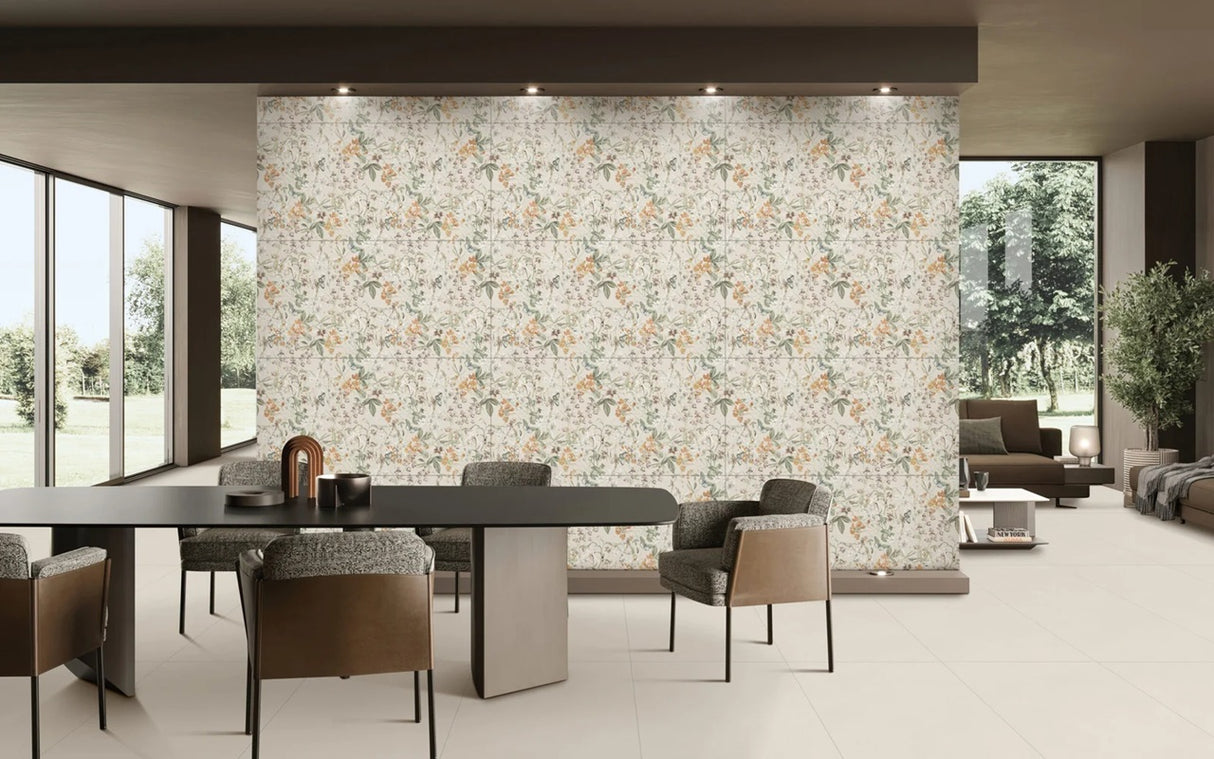 ROYAL VELEVET BLOOM DECOR  - CREANZA -  (  - SHAPE+GLUE ART - 1200x600 mm - 48inchX24inch )