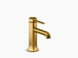 OCCASION TM SINGLE-HANDLE BATHROOM SINK FAUCET - KOHLER LUXURY -  ( VIBRANT BRUSHED MODERNE BRASS - LUXURY - 138x67 mm - 5.52inchX2.68inch )