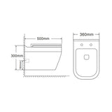 EWC WM RIMLESS MARGO R (P TRAP-210MM)- HINDWARE -  ( STAR WHITE - ITALIAN - 0x0 mm - 0inchX0inch )