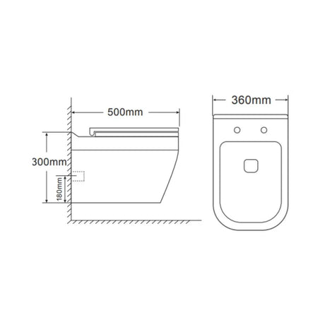 EWC WM RIMLESS MARGO R (P TRAP-210MM)- HINDWARE -  ( STAR WHITE - ITALIAN - 0x0 mm - 0inchX0inch )