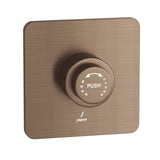 METROPOLE CONCEALED FLUSH VALVE (40 MM) WITH EXPOSED SHUT-OFF PROVISION AND SQUARE PLATE - JAQUAR FAUCETS - (ANTIQUE COPPER - FLUSH VALVE - 0x40 mm - 0inchX1.6inch)