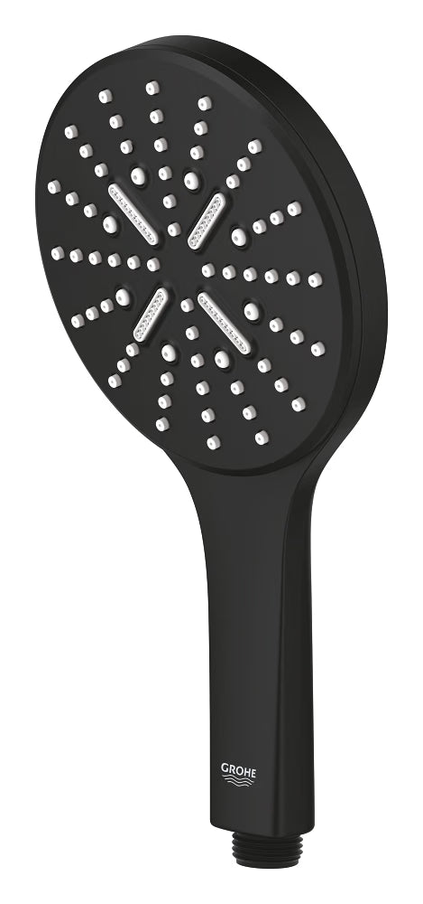 RAINSHOWER SMARTACTIVE 130 HAND SHOWER 3 SPRAYS W/O HOSE - GROHE -  ( PHANTOM BLACK - G5 - RAINSHOWER - 0x15 mm - 0inchX0.5inch )