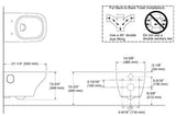 APT SQUARE WALL HUNG EWC W/O SC FOR 32410IN-0 - KOHLER POPULAR -  ( WHITE - POPULAR - 0x0 mm - 0inchX0inch )