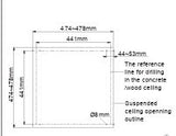 BEITOU RAIN PANEL 500X500 - KOHLER LUXURY -  ( POLISHED CHROME - LUXURY - 0x0 mm - 0inchX0inch )