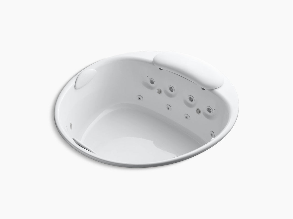 RIVERBATH TM ROUND 1678?MM DROP-IN HEATED WHIRLPOOL BATH WITH CHROMATHERAPY AND ADJUSTABLE JETS - KOHLER LUXURY -  ( WHITE - LUXURY - 1678x1678 mm - 67.12inchX67.12inch )