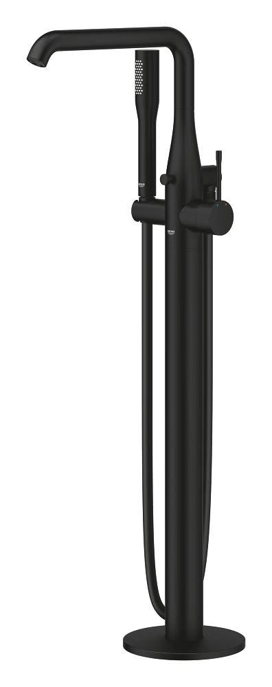 ESSENCE SINGLE-LEVER BATH MIXER 1/2 INCH FLOOR MOUNTED - GROHE -  ( PHANTOM BLACK - G4 - ESSENCE - 0x15 mm - 0inchX0.5inch )