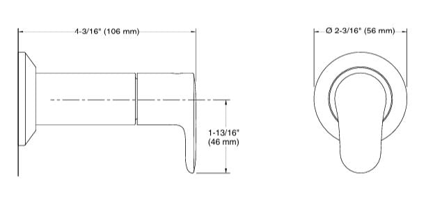 CONC.STOP COCK TRIM FOR 20MM/15MM - KOHLER POPULAR -  ( VIBRANT BRUSHED ROSE GOLD - POPULAR - 0x0 mm - 0inchX0inch )