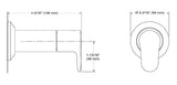 CONC.STOP COCK TRIM FOR 20MM/15MM - KOHLER POPULAR -  ( VIBRANT BRUSHED ROSE GOLD - POPULAR - 0x0 mm - 0inchX0inch )