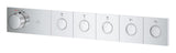 RSH AQUA THERMOSTAT TRIM 5 VALVES SMARTCONTROL - GROHE - (CHROME - GROHE - 0x15 mm -  0inchX0.5inch)