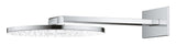RAINSHOWER AQUA 360 ROUND HEAD SHOWER SET 430 MM CEILING SHOWER ARM, 2 SPRAYS - GROHE -  ( MOON WHITE/CHROME - G5 - RAINSHOWER AQUA - 0x360 mm - 0inchX14.4inch )