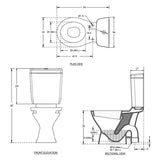 EWC ALPHA COUPLED  S W/SEAT COVER 100MM - HINDWARE -  ( STAR WHITE -  - 0x0 mm - 0inchX0inch )