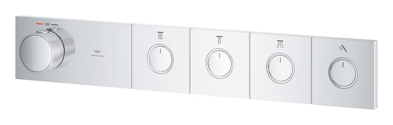 RSH AQUA THERMOSTAT TRIM 4 VALVES SMARTCONTROL - GROHE - (CHROME - GROHE - 0x15 mm -  0inchX0.5inch)