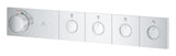 RSH AQUA THERMOSTAT TRIM 4 VALVES SMARTCONTROL - GROHE - (CHROME - GROHE - 0x15 mm -  0inchX0.5inch)