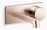 COMPONENTS WALL-MOUNT BATHROOM SINK FAUCET WITH ROW SPOUT AND OYL HANDLE, 16.0 LPM - KOHLER LUXURY -  ( ROSE GOLD - LUXURY - 0x0 mm - 0inchX0inch )