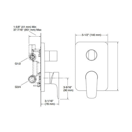 ALEO AT360 TRIM+AT360 VALVE - KOHLER PREMIUM -  ( ROSE GOLD - PREMIUM - 0x0 mm - 0inchx0inch )
