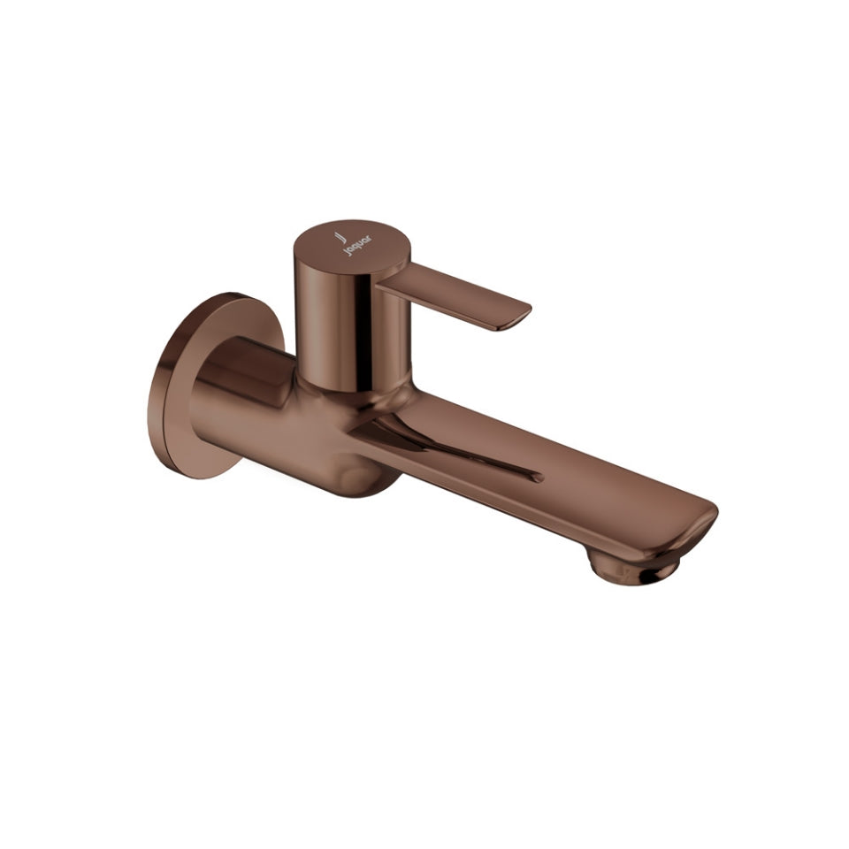 BIB COCK WITH WALL FLANGE - JAQUAR FAUCETS - ( BLUSH GOLD PVD - FUSION PRIME - 0x15 mm - 0inchX0.5inch )
